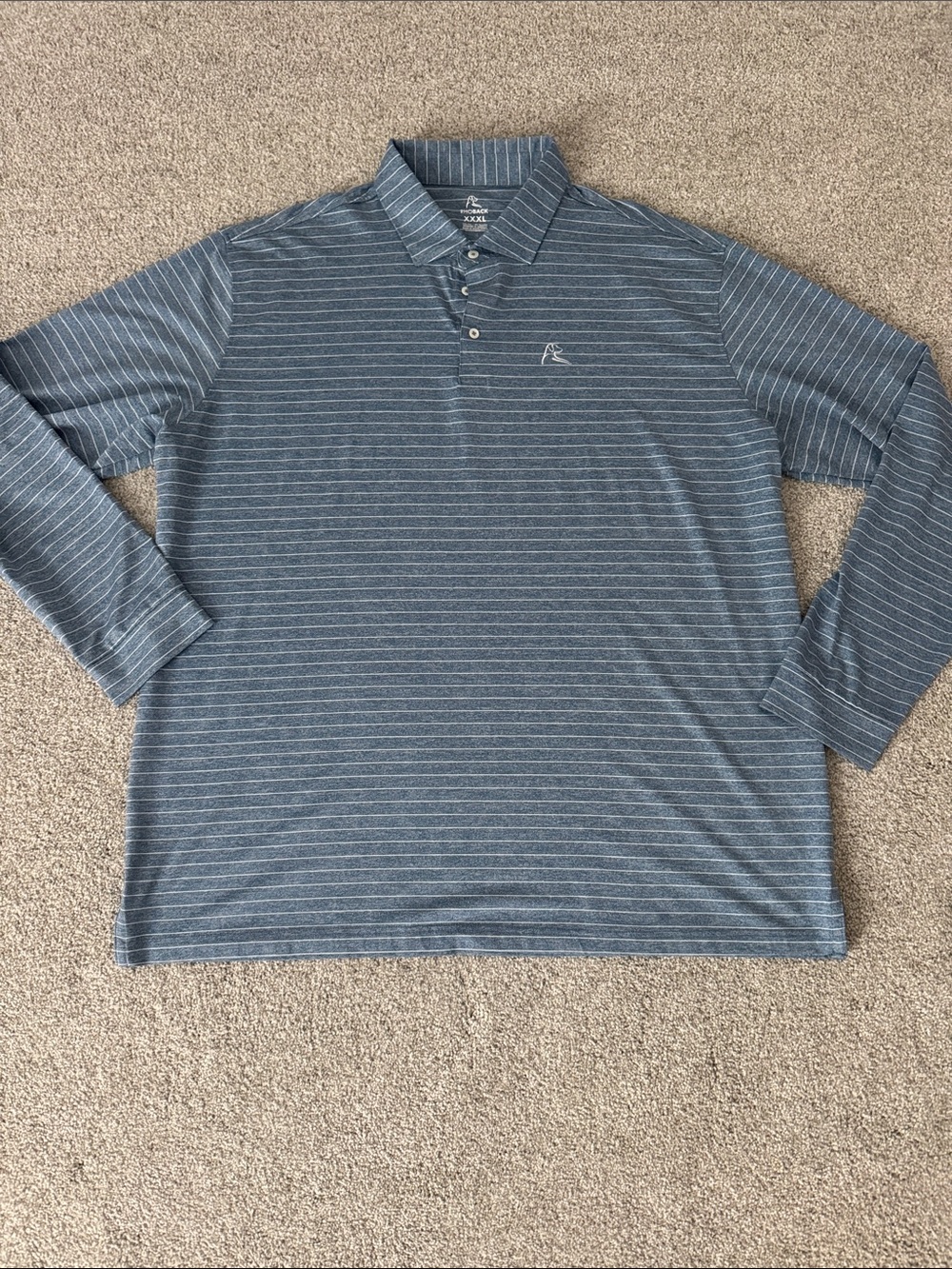Rhoback Blue & White Stripe Long Sleeve Shirt